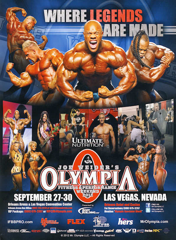Mr. Olympia 2012 и послесловие на форуме Большой спорт