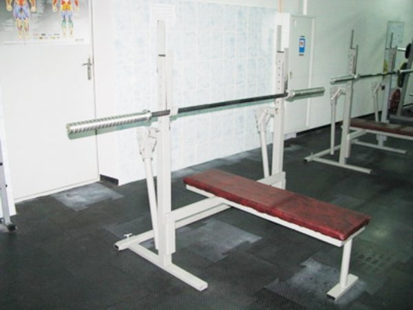 Днепро Плаза GYM. Горизонтальная лавка для жима штанги, лежа, для развития грудных мышц