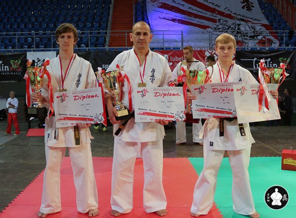 Спортивный клуб Киокусинкай каратэ СИН. Команда клуба СИН - Чемпионы Европы по Киокушинкай (ноябрь 2016г, Люблин, Польша)