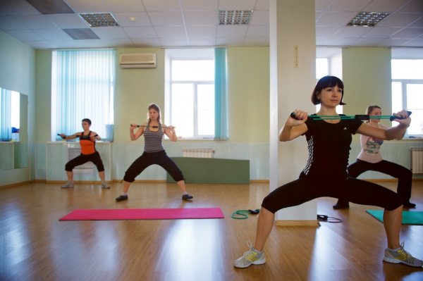 Green Club. занятия в аэробном зале