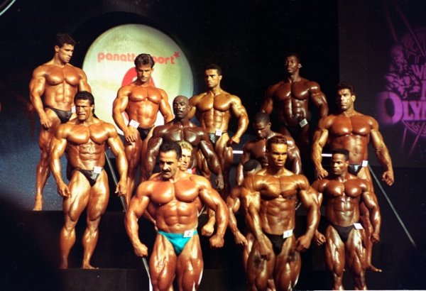 Самир Банну (Samir Bannout), Кевин Леврон (Kevin Levrone), Альк Гюрли (Alq Gurley), Сонни Шмидт (Sonny Schmidt), Патрик Николз (Patrick Nicholls), Тьерри Пастел (Thierry Pastel), Лу Ферриньо (Lou Ferrigno), Мирослав Дашкевич (Miroslaw Daszkiewicz), Францис Бенфатто (Francis Benfatto), Стив Бризбоу (Steve Brisbois), Рон Лав (Ron Love), Мистер Олимпия 1992 года