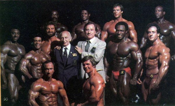 Дейл Раплингер (Dale Ruplinger), Ли Хейни (Lee Haney), Грег ДеФерро (Greg DeFerro), Джонни Фуллер (Johnny Fuller), Тони Пирсон (Tony Pearson), Скотт Уилсон (Scott Wilson), Альберт Беклес (Albert Beckles), Дэйв Джонс (Dave Johns), Мохаммед Маккави (Mohamed Makkawy), Юсуп Вилькош (Jusup Wilkosz), Джеймс Губэр (James Gaubert), Гран При Великобритания 1983 года