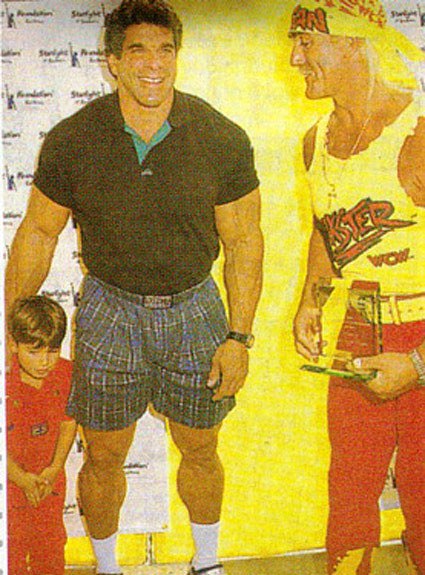 lou ferrigno and hulk hogan