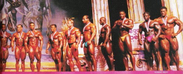 Альк Гюрли (Alq Gurley), Майк Квин (Mike Quinn), Крис Кормье (Chris Cormier), Кевин Леврон (Kevin Levrone), Андреас Мюнцер (Andreas Munzer), Тьерри Пастел (Thierry Pastel), Шон Рей (Shawn Ray), Джон Шерман (John Sherman), Сонни Шмидт (Sonny Schmidt), Нассер Эль Сонбати (Nasser El Sonbaty), Мистер Олимпия 1994 года